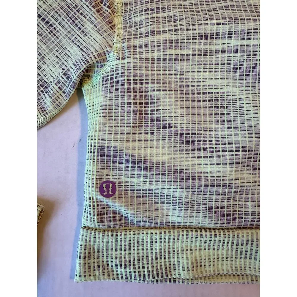 Lululemon Ebb to‎ Street Cropped Long Sleeve Shirt Sz 6 - Picture 3 of 7